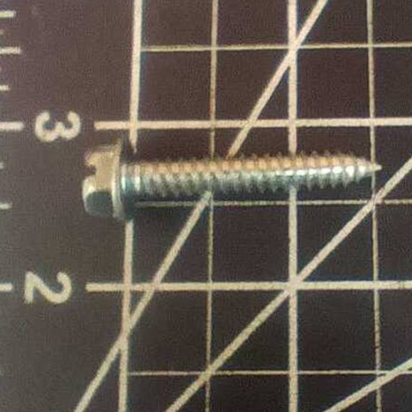 Lot of 50  #14 x 1-1/2" Self Tapping Sheet Metal Screws, Slotted Hex Washer Head - Picture 4 of 5